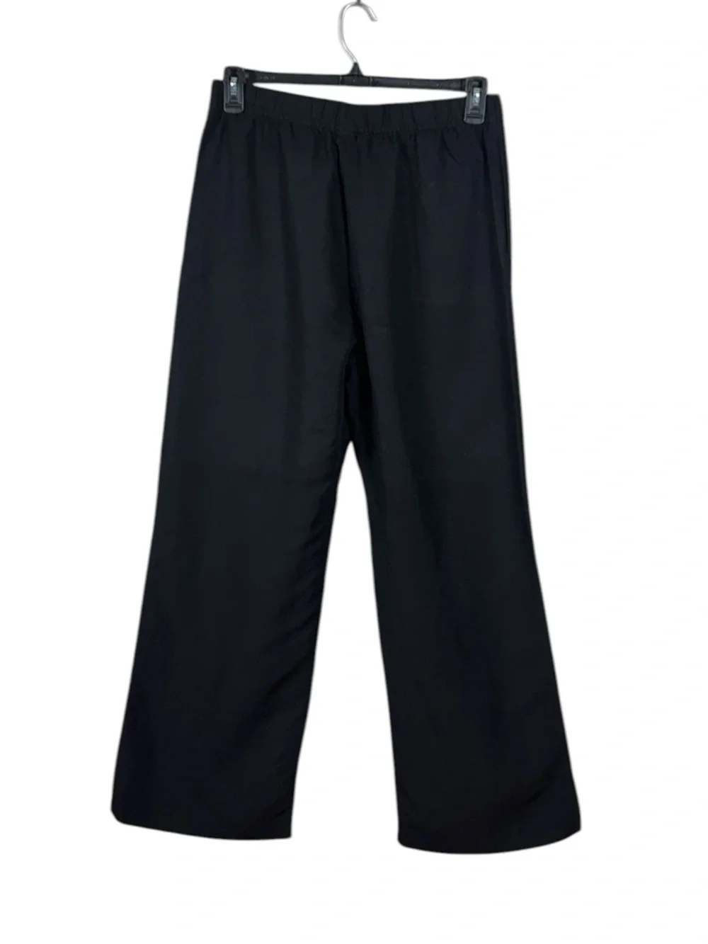 H&M Womens Linen Wide Leg Pants Medium Beachy Bohemian Coastal Minimalist Black